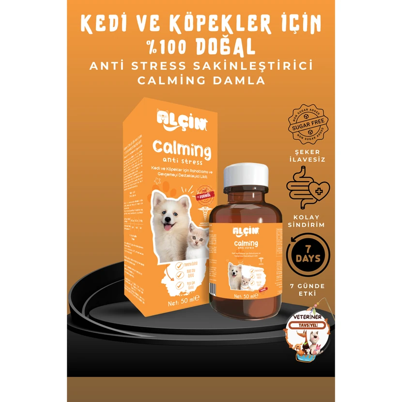 آلچین قطره آرام‌بخش ضد استرس برای گربه و سگ 50 میلی‌لیتر