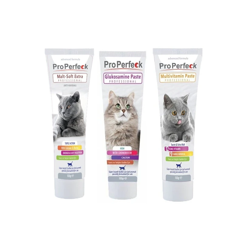 پک سه‌تایی خمیر تقویتی پرو پرفِک مالت، مولتی‌ویتامین و گلوکزامین 100 گرم