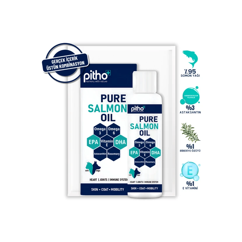 روغن خالص سالمون پیتو فشرده سرد امگا۳ و آستاگزانتین