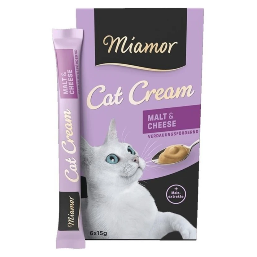 تشویقی پنیری گربه کرم مالت بسته ۶ × ۱۵ گرم