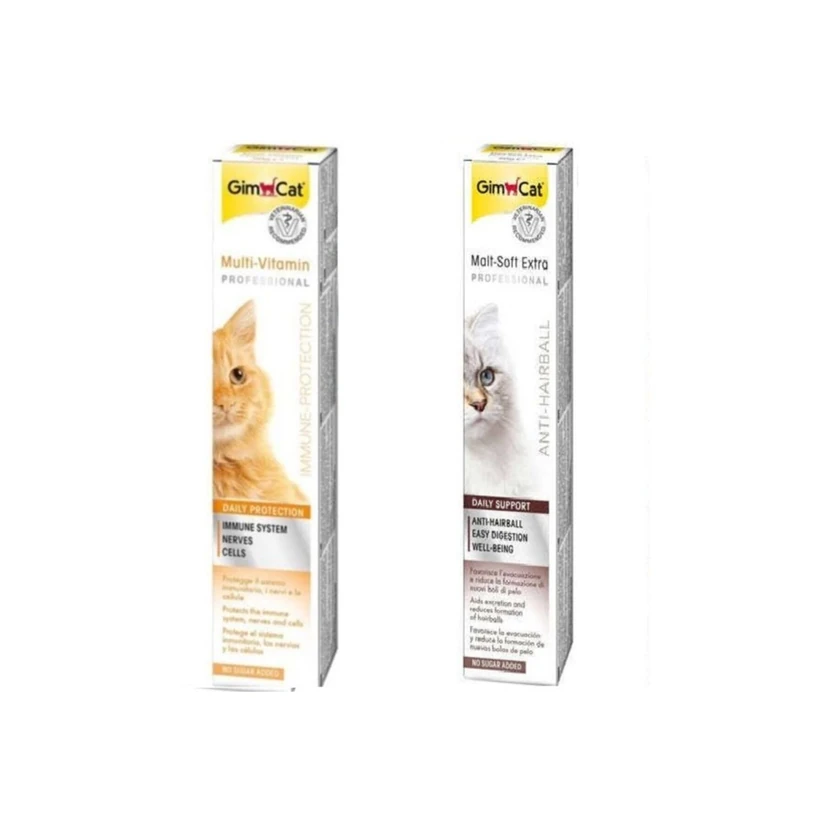 خمیر مالت گیم‌کت کنترل گلوله مویی مولتی‌ویتامین 2×20 گرم