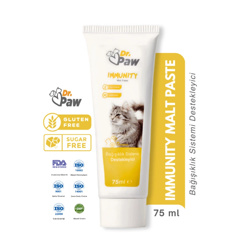 خمیر مالت تقویتی ایمنی‌زا گربه دکتر پاو ۷۵ میلی‌لیتر