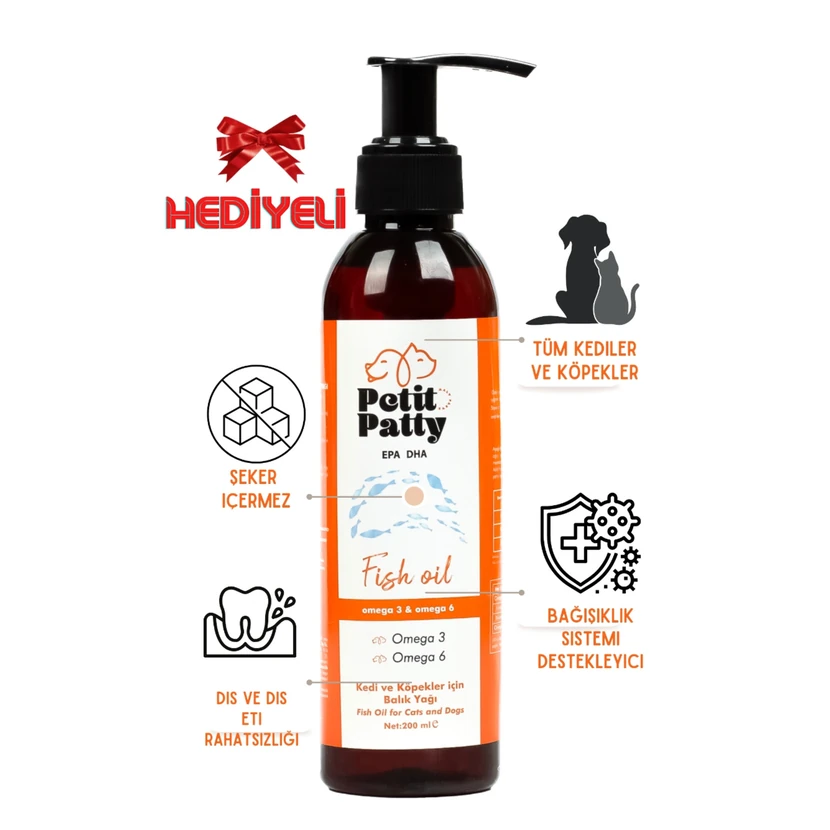 روغن ماهی پتی 200 گرم برای گربه و سگ