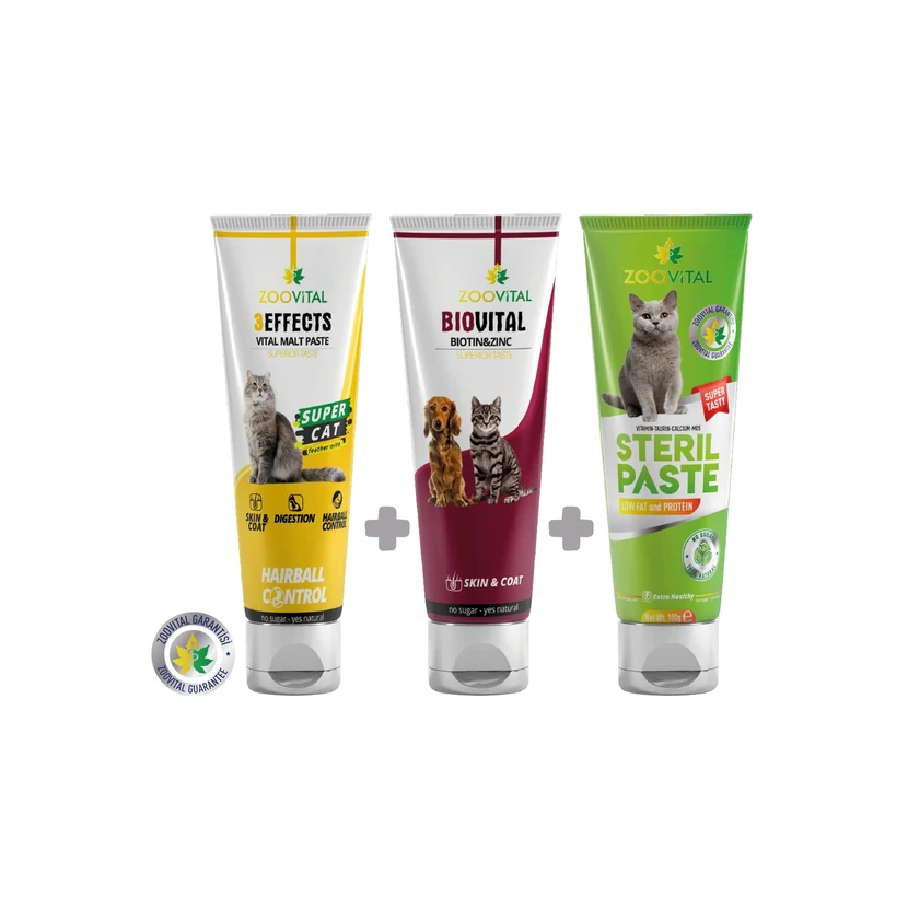 خمیر مالت گربه زوویتال 100 گرم با بیوتین مناسب گربه‌های عقیم‌شده