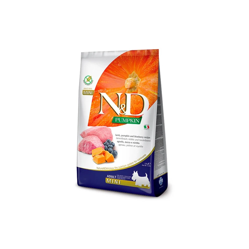 غذای خشک سگ بالغ ان‌دی طعم بره و کدو نژاد کوچک 2.5 کیلوگرم