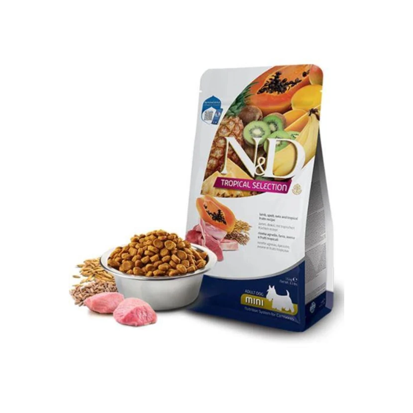 غذای خشک سگ بالغ ان‌دی ترپیکال سلکشن نژاد کوچک با گوشت بره 5 کیلوگرم