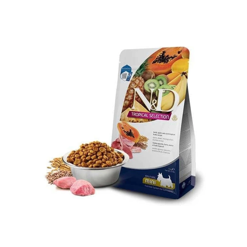 غذای خشک سگ ان‌دی تروپیکال سلکشن با گوشت بره و میوه‌های گرمسیری ۵ کیلوگرم