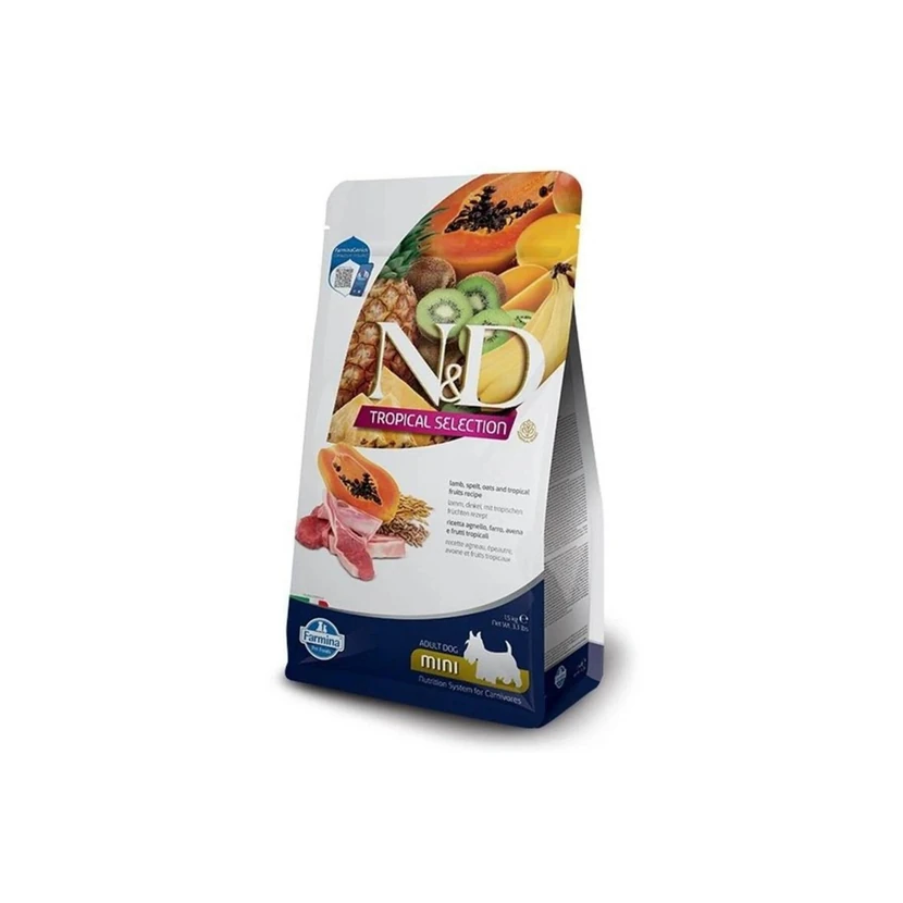 غذای خشک سگ ان‌دی نژاد کوچک با گوشت بره 1.5 کیلوگرم