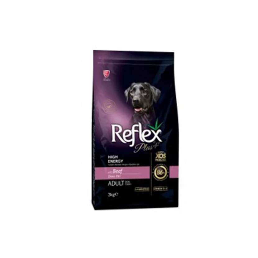 غذای خشک سگ بالغ رفلکس پلاس با طعم گوشت 3 کیلوگرم