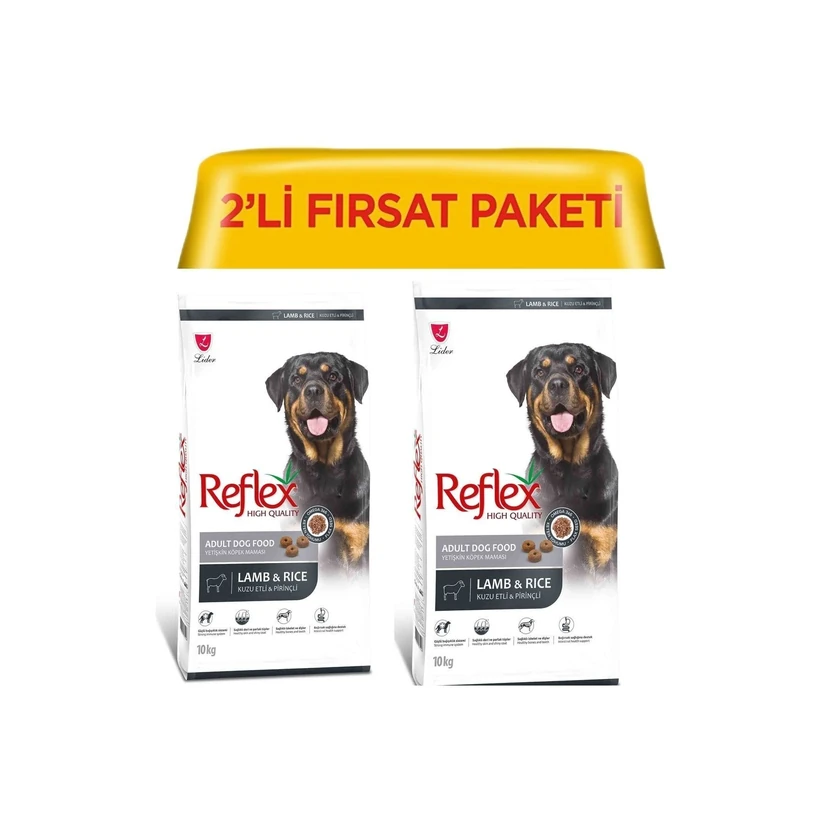 غذای خشک سگ بالغ رفلکس گوسفندی با برنج مخصوص 10 کیلوگرم