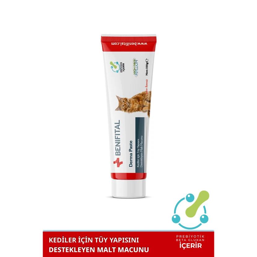 بنیفیتال خمیر مالت درما 100 گرمی برای گربه