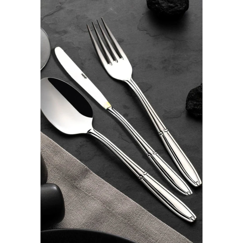 ست ۷۲ پارچه قاشق، چنگال و کارد نهیر مدل بوکت با جعبه مقوایی