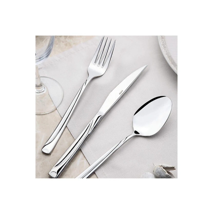 سرویس قاشق، کارد و چنگال نهیر فیستا 72 پارچه 12 نفره نقره‌ای