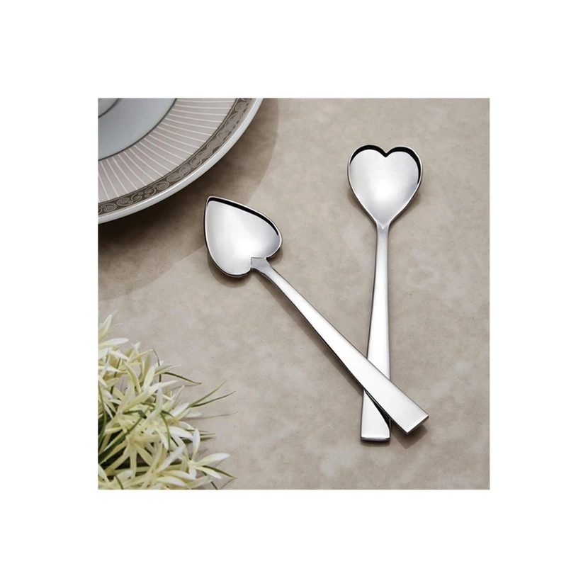 قاشق قهوه نهیر استیل 12 عددی طوسی