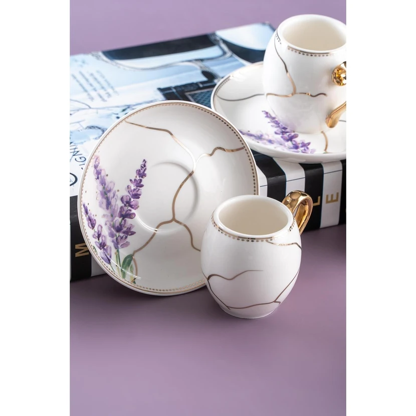 ست 6 نفره فنجان قهوه آکار میموزا 90 میلی‌لیتری