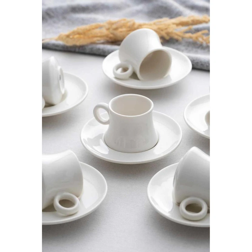 ست شش‌تایی فنجان قهوه پرسلان آکار آدله