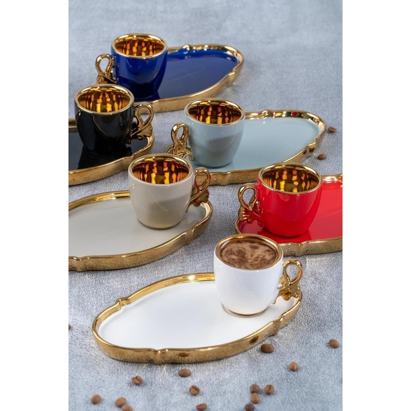 ست 6 پارچه فنجان قهوه پرسلن آکار نِورلَند