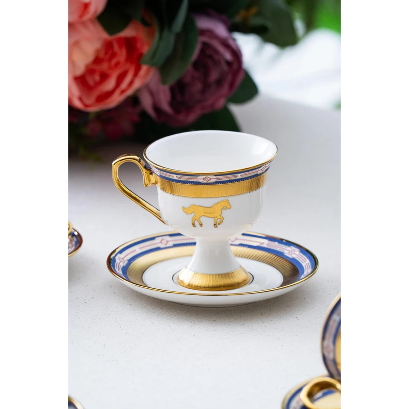 سرویس 6 نفره فنجان قهوه آکار مدل تیلور 90 میلی‌لیتر