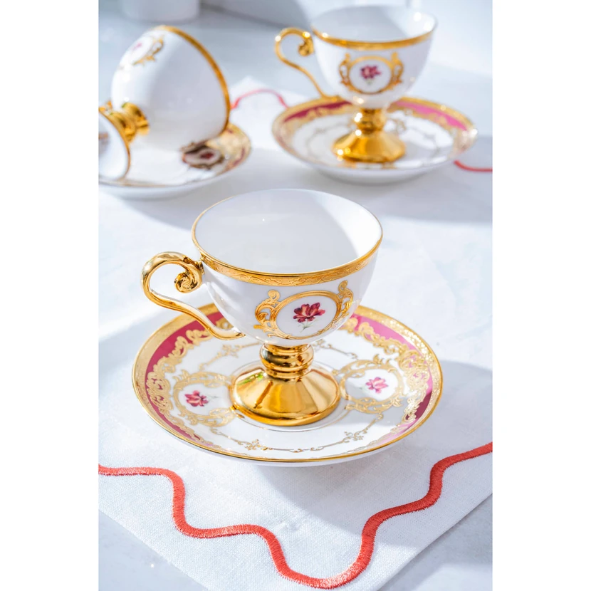 آکار کاسانو سرویس فنجان قهوه 6 نفره 90 میلی‌لیتر