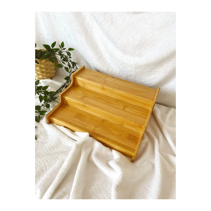 قفسه ادویه چوبی سه‌طبقه پله‌ای کارچیچی هوم