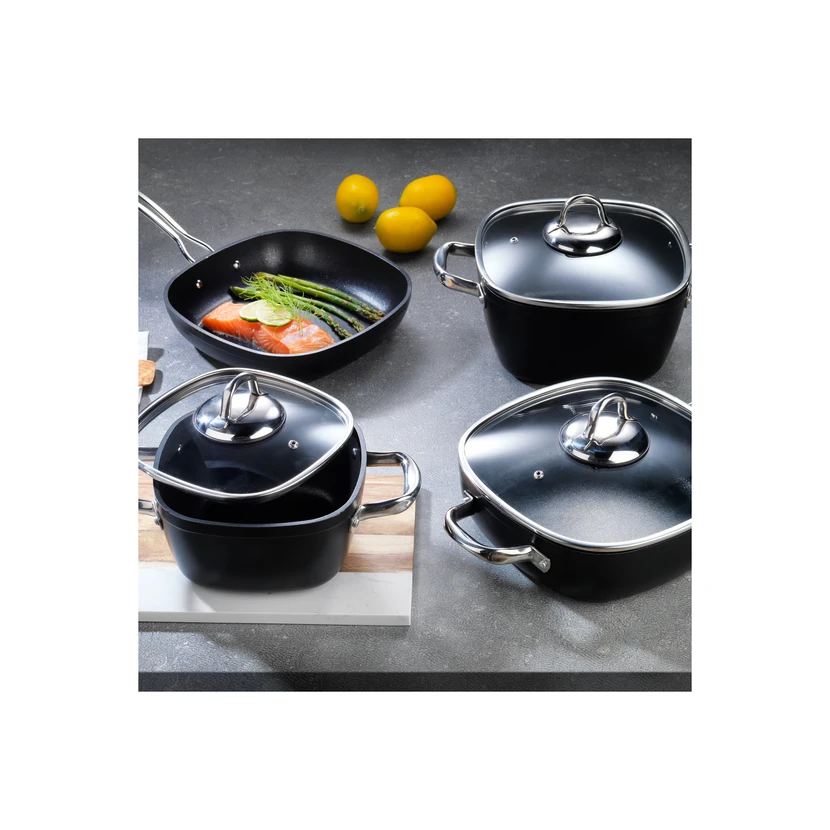 ست قابلمه 7 پارچه شافر گاسترونومی مشکی