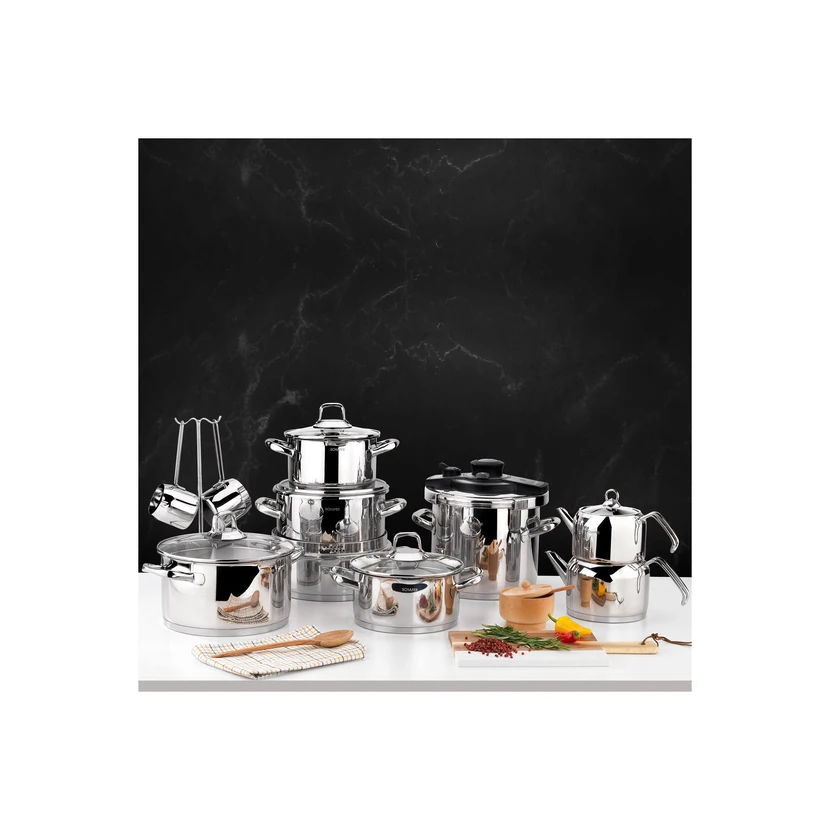 ست جهیزیه 18 پارچه استیل شافر جول