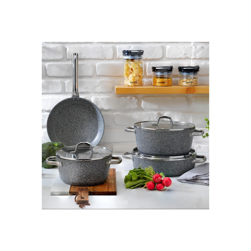 ست قابلمه 7 پارچه شفِر میلارد نچسب خاکستری