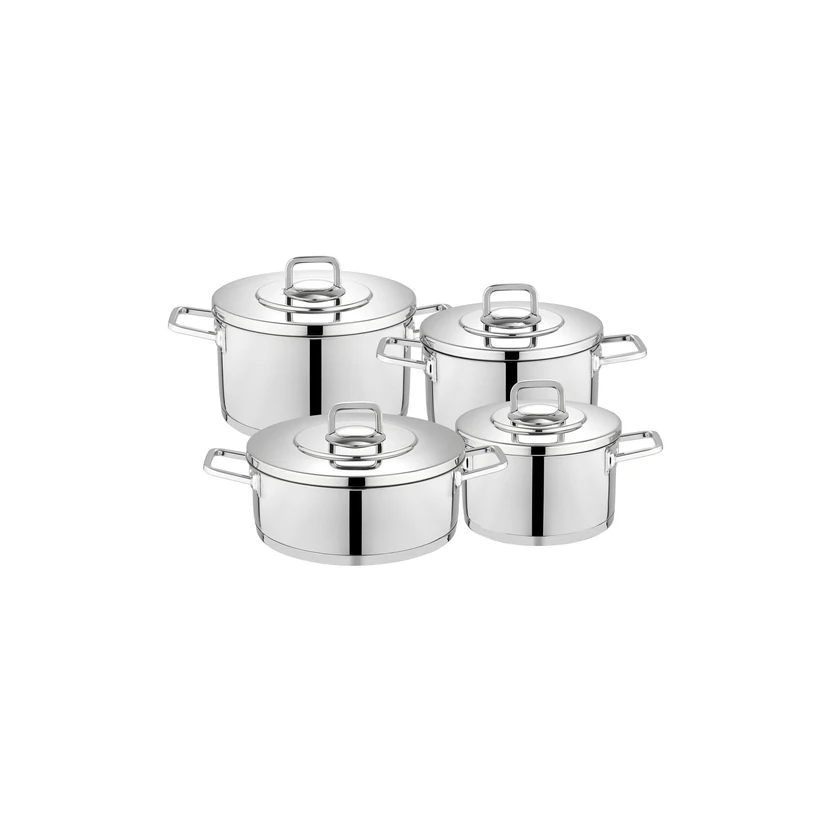 ست ظروف استیل شافر پریم 8 پارچه