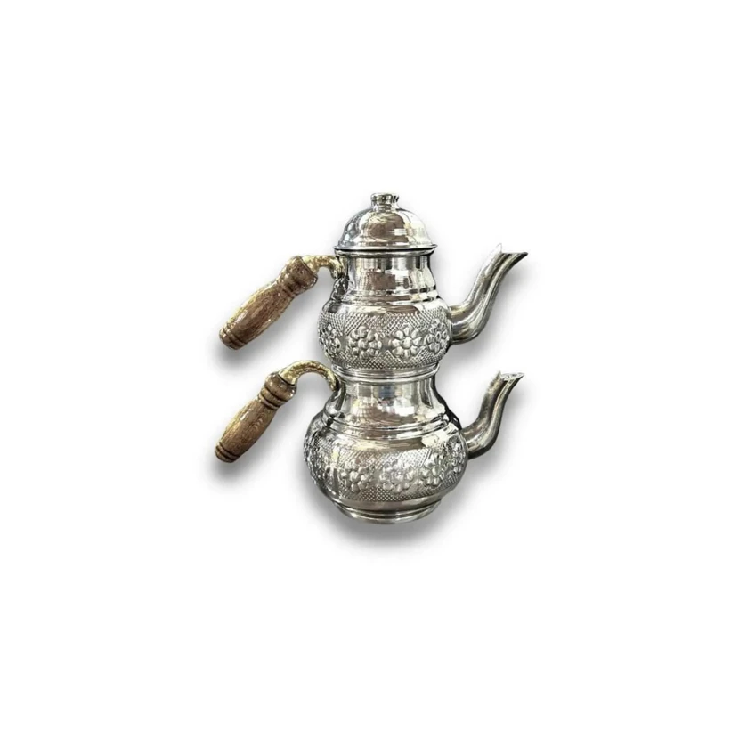 کتری‌قوری آلومینیومی طرح‌دار کوچک ییلدیز چلیک