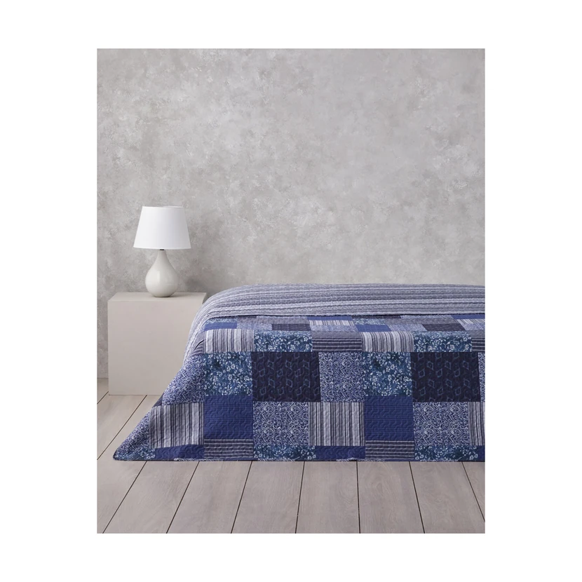 روکش چندمنظوره دونفره بلوبلانک 200×220 سانتی‌متر آبی انگلیش هوم