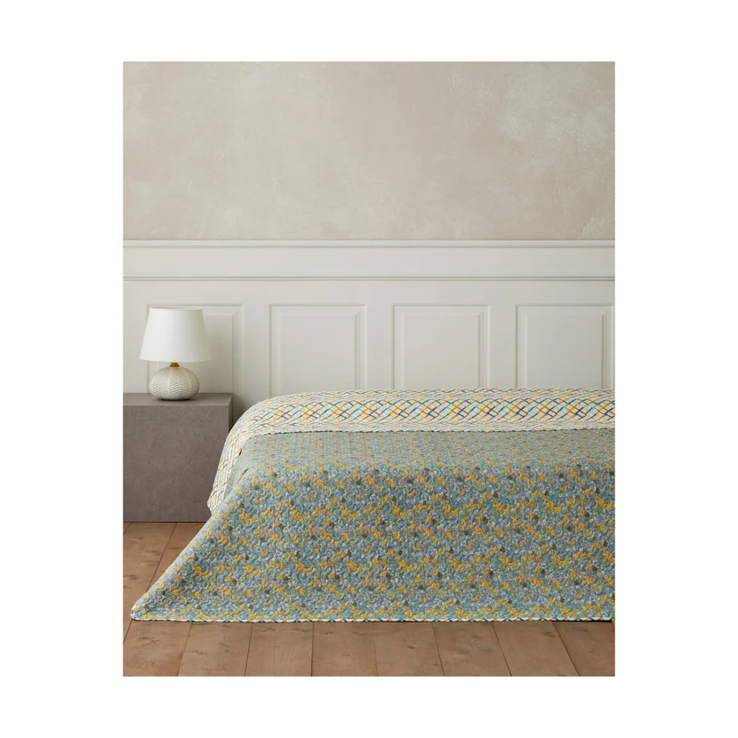روتختی چندکاره انگلیش هوم دو‌نفره طرح لوزی 200x220 سبز