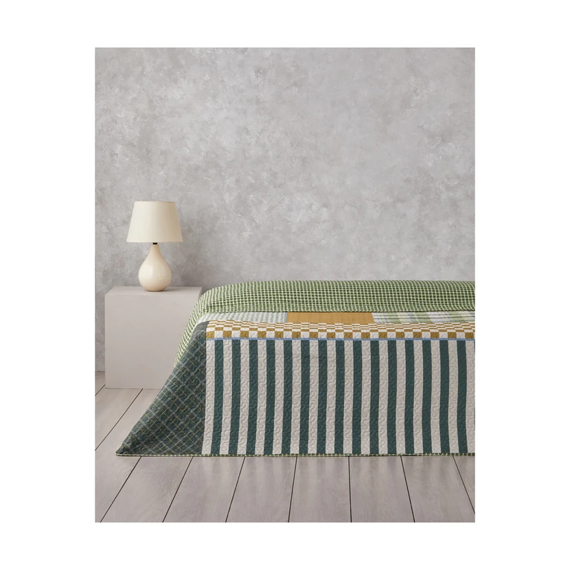 روتختی دو نفره انگلیش هوم استرادا گرید 200×220 سبز
