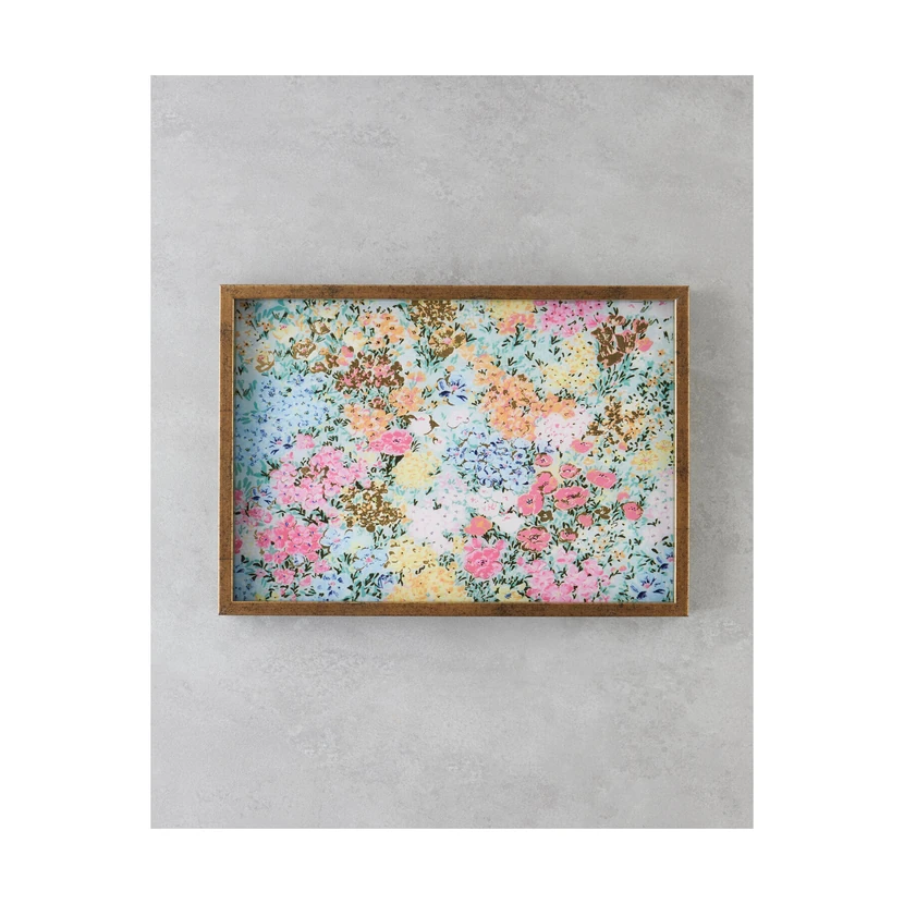 سینی دکوری آکوانته 30×42 سانتی‌متر چندرنگ انگلیش هوم
