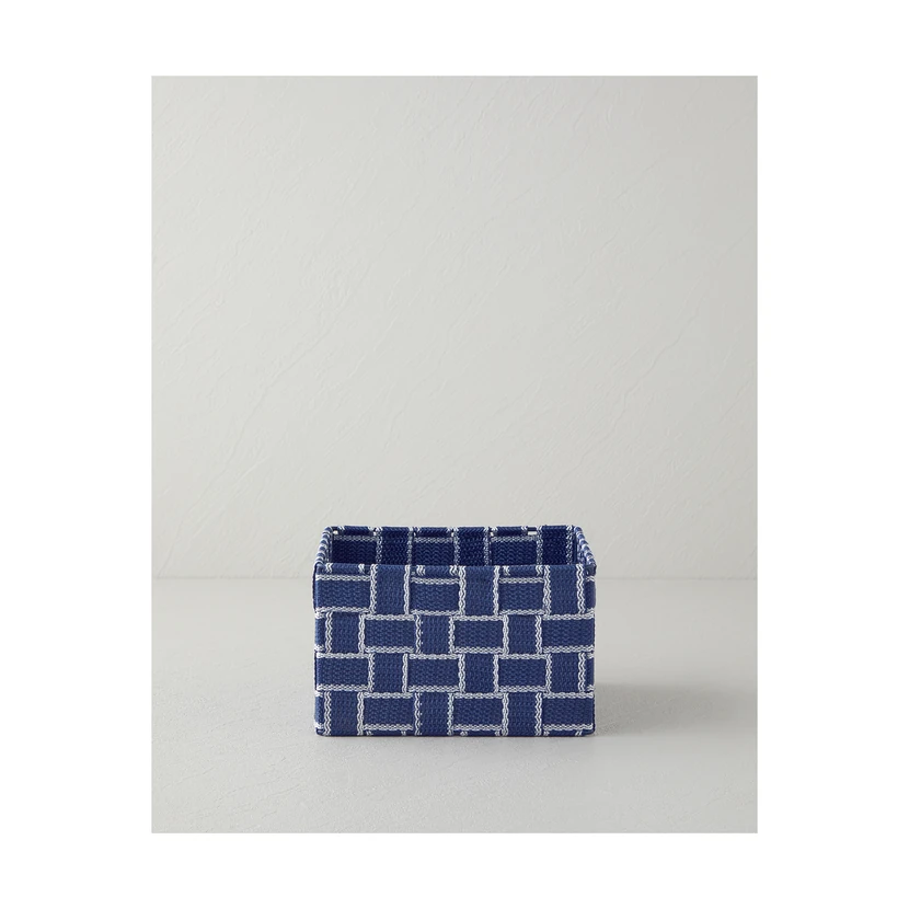 سبد نگهداری شاین 17×17×10 سانتی‌متر سرمه‌ای - انگلیش هوم
