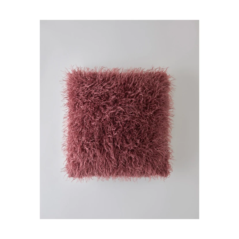 روکش کوسن پلوش انگلیش هوم 45×45 سانتی‌متر آلبالویی