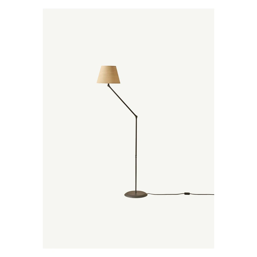آباژور ایستاده کاسبی بلا مزون فلزی بژ 25×17×150 سانتی‌متر