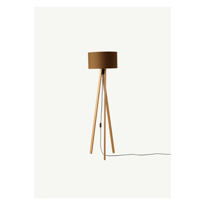 آباژور ایستاده چوبی بلا میزون سبز 40×40×125 سانتی‌متر