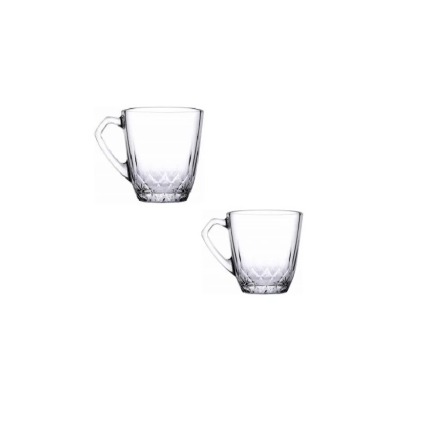 لیوان چای دسته‌دار پاشاباغچه مدل مرجان 160 میلی‌لیتر دو عددی