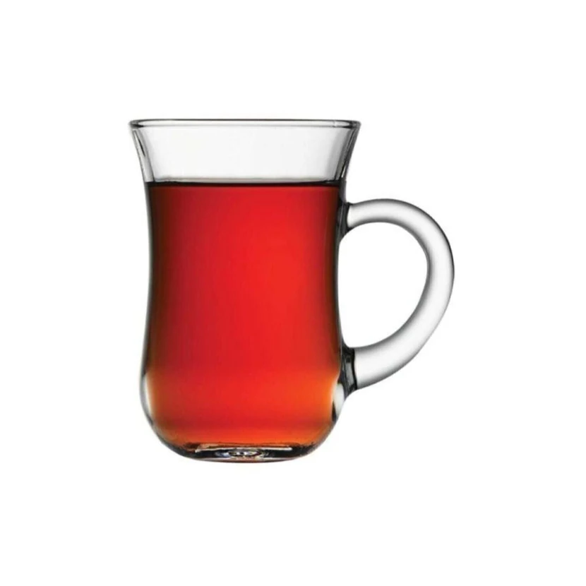 ست 6 عددی لیوان چای دسته‌دار پاشاباغچه 140 سی‌سی