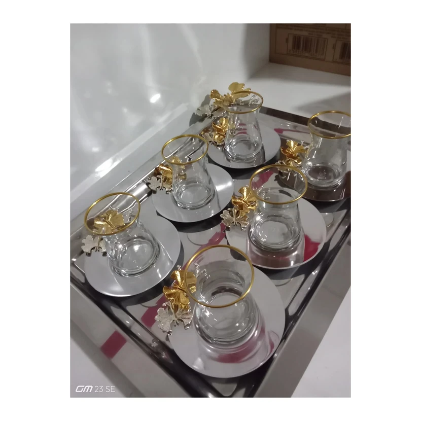 سرویس چای‌خوری 6 نفره پاشاباغچه طرح پروانه