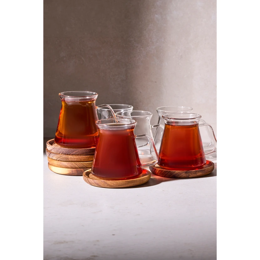 سرویس چای خوری 12 پارچه پروتی با بشقاب آکاسیا 6 نفره