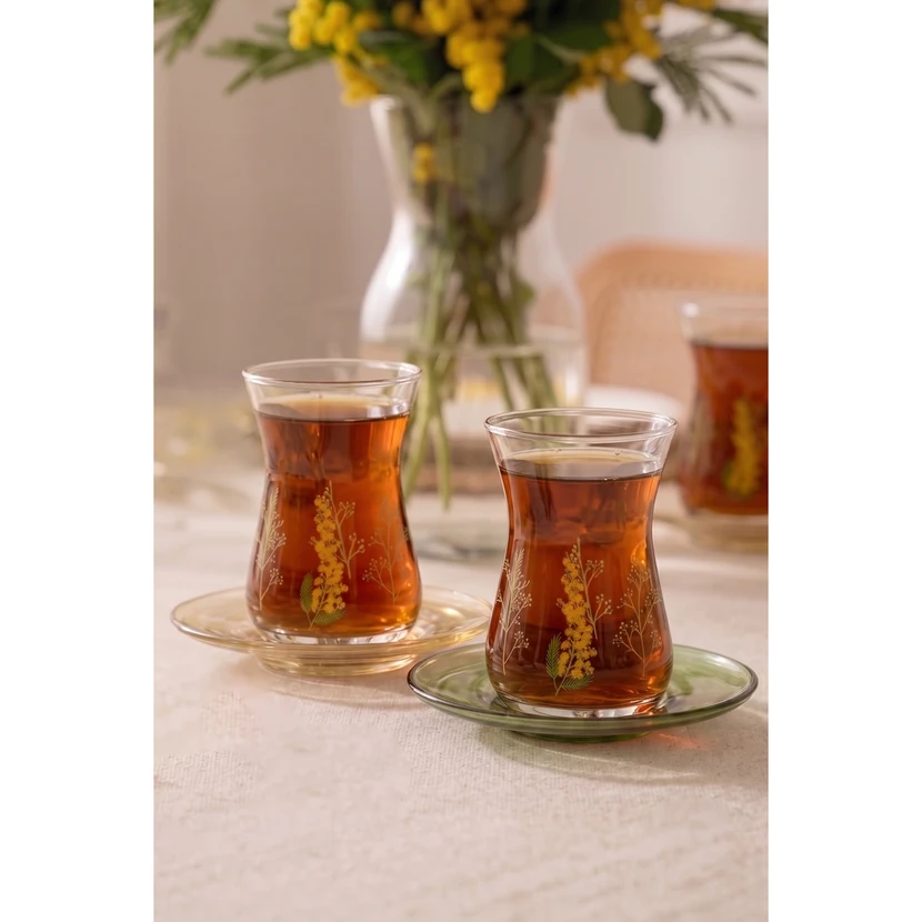 سرویس چای خوری راکل میموزا 12 پارچه 132 سی‌سی