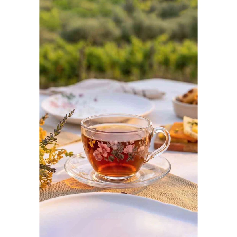 ست 4 تکه فنجان چای راکل مدل دارل 240 میلی‌لیتری
