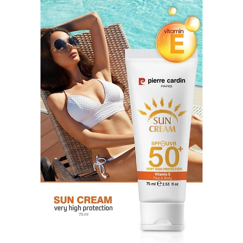 کرم ضدآفتاب پیر کاردین SPF50 صورت و بدن 75 میلی‌لیتر