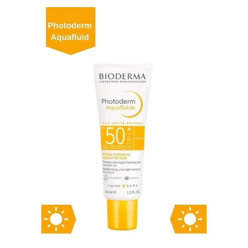 ضدآفتاب بایودرما فتودرم مکس آکوافلوئید با حفاظت SPF50 - 40 میلی‌لیتر