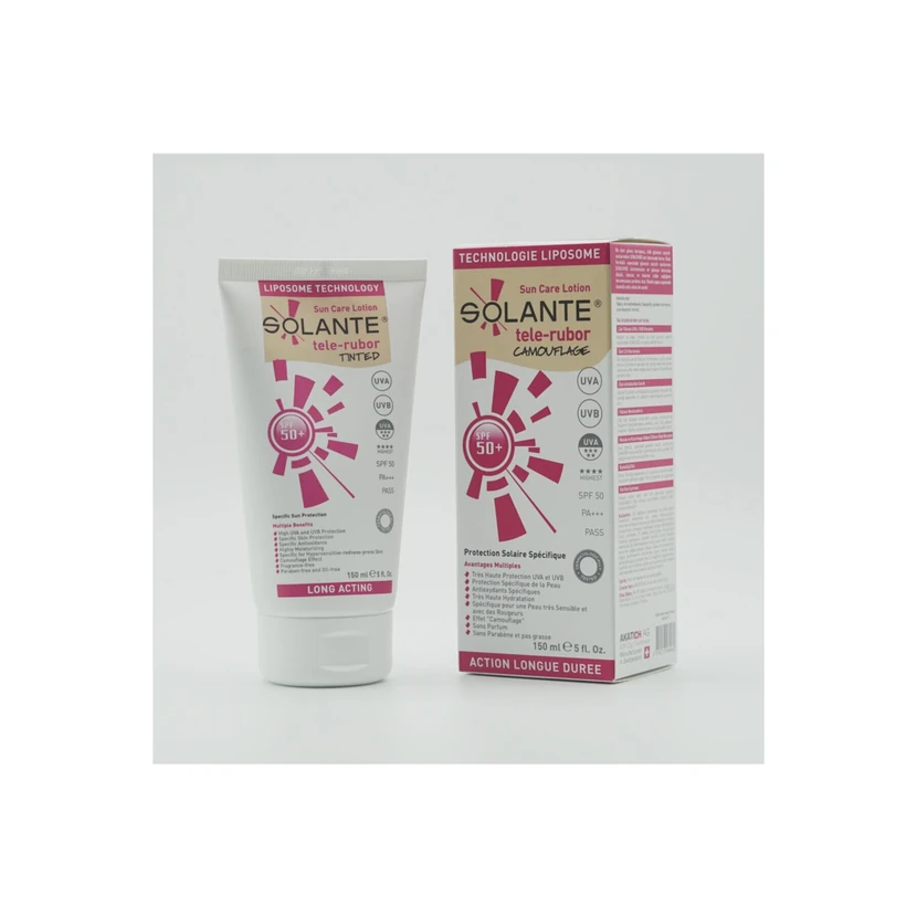 کرم ضدآفتاب رنگی سولانته SPF50 حجم 150 میلی‌لیتر