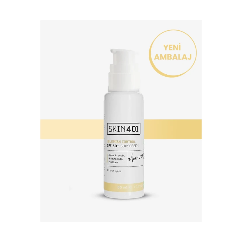 کرم ضدلک و ضدآفتاب SPF50 حاوی آلفا آربوتین و نیاسینامید با آلوئه‌ورا 50 میلی‌لیتر