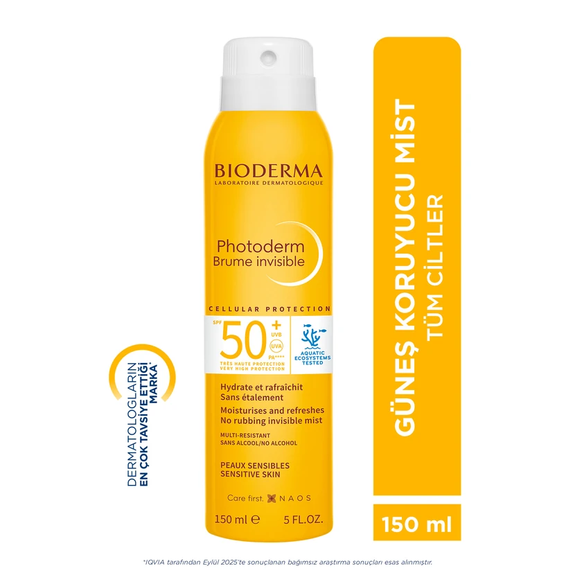 اسپری ضدآفتاب بیودرما فوتودرم SPF50 صورت و بدن 150 میلی‌لیتر