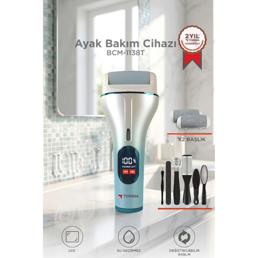سوهان برقی پا توریما مدل BCM-1138T سفید ضدآب