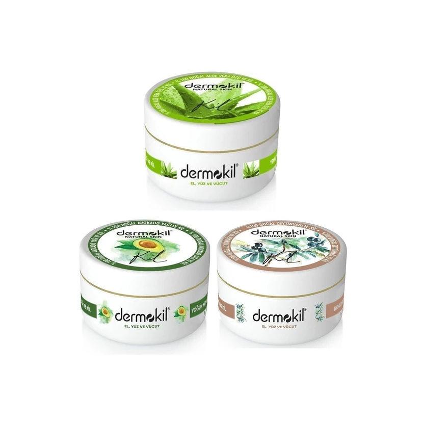 کرم دست و بدن درموکیل آلوئه‌ورا آووکادو روغن زیتون 300 میلی‌لیتر پک ۳ عددی
